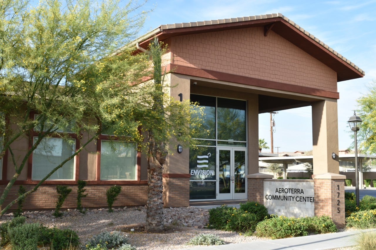 Photo of the Aeroterra Community Center in Phoenix's Edison-Eastlake community.